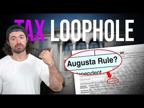 Alex Hormozi: How the rich avoid paying taxes - the Augusta Rule LOOPHOLE